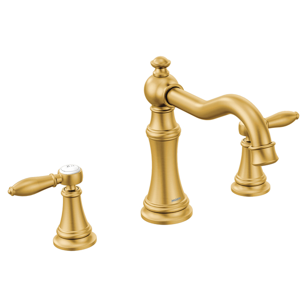 Moen Two-Handle Roman Tub Faucet Brushed Gold TS22103BG